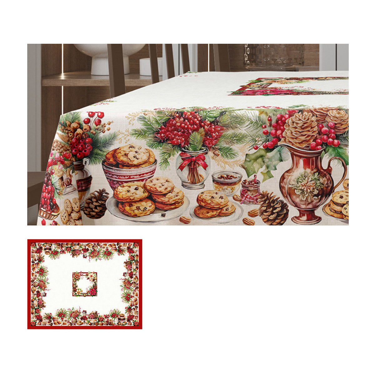 TOVAGLIA VINGI NATALIZIA (DIS3) FANTASIA '' BISCOTTI''