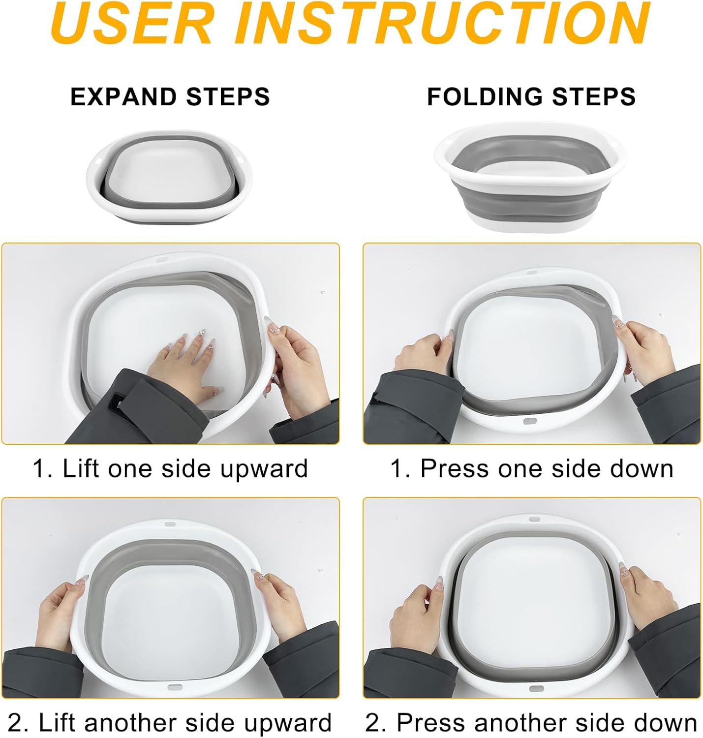 Secchio Pieghevole SALVA SPAZIO