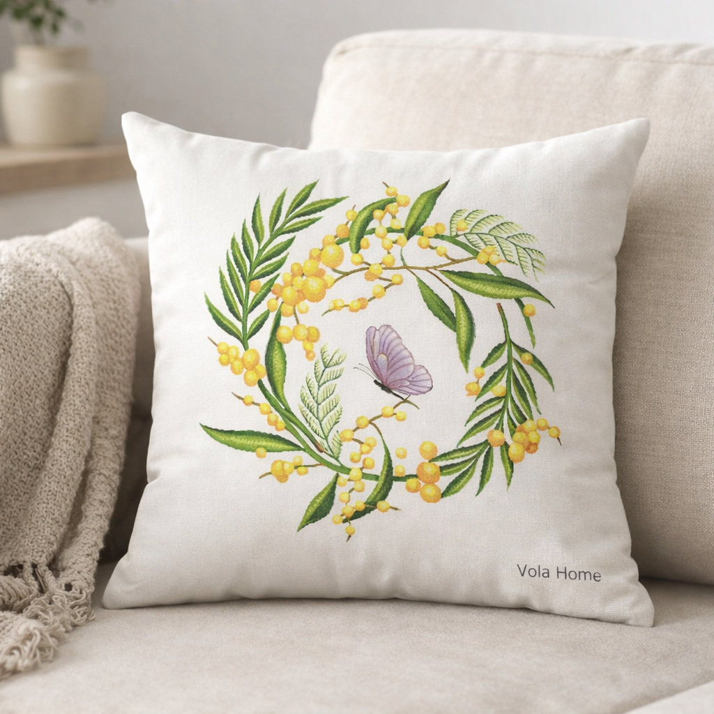 FODERA CUSCINO VOLAHOME FANTASIA '' MIMOSA ''