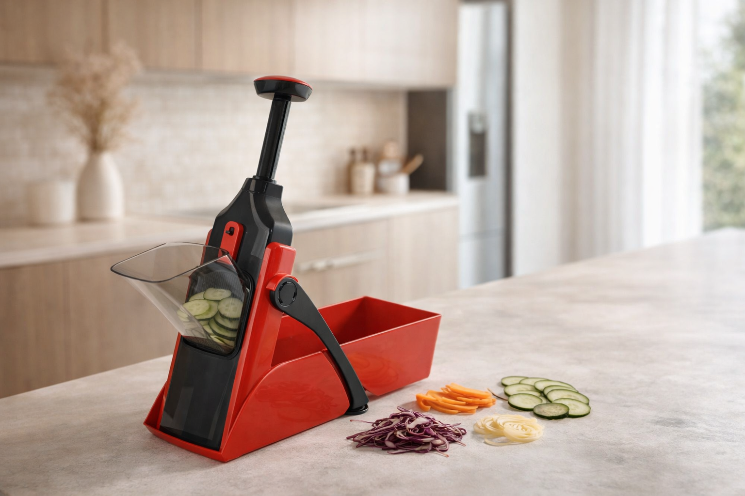 Affettatrice Professionale Vola Home per Verdure – Lame Inox, Sicura, Contenitore