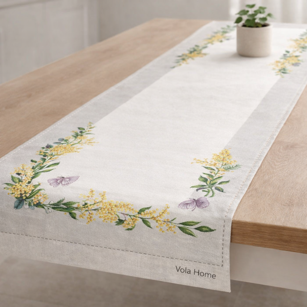 RUNNER VOLAHOME IN GOBELIN FANATASIA '' MIMOSA ''