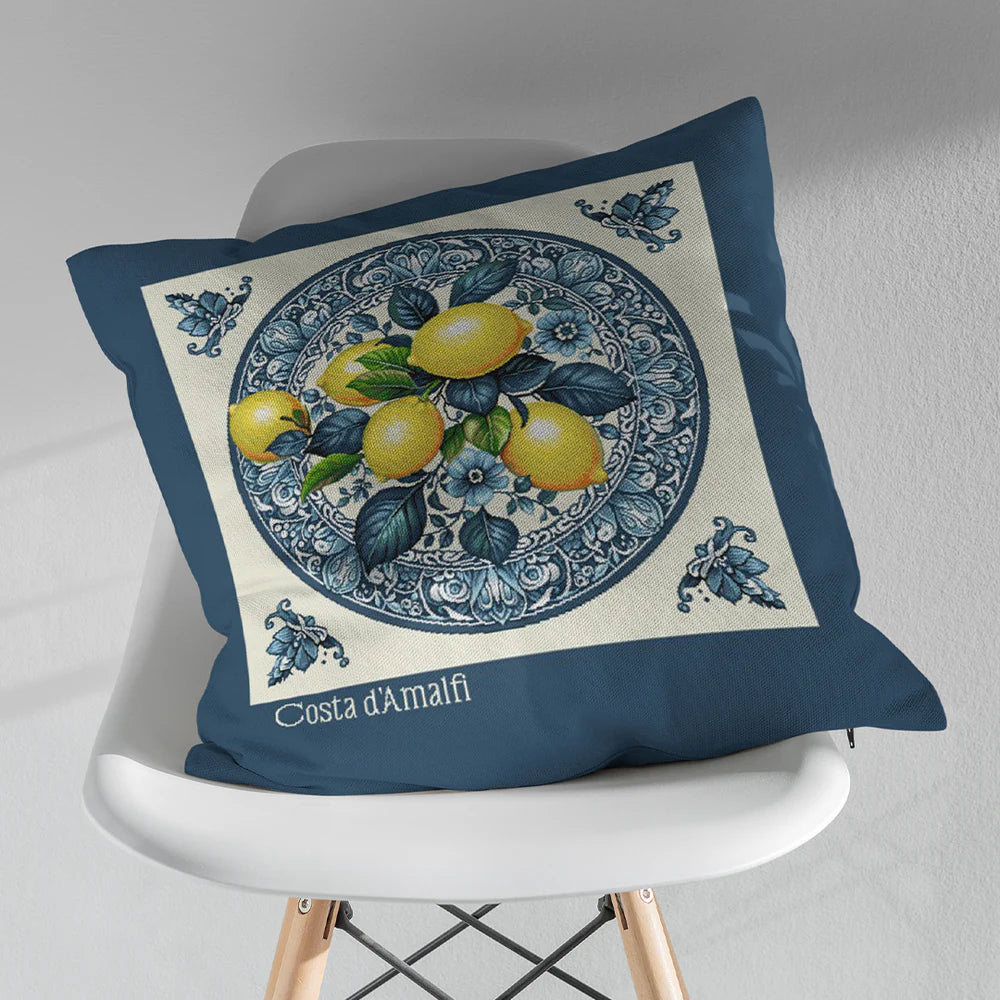 FODERA CUSCINO VOLAHOME FANTASIA '' COSTA D'AMALFI 2 ''